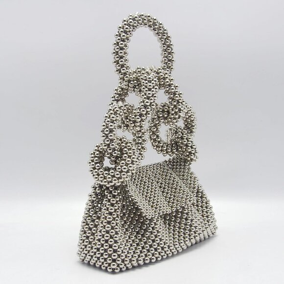 Fashionable Pearl and Beaded Handbag - Chic Addition for Weddings and Parties - Picture 3 of 6